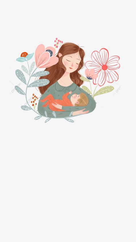 Mother And Child Drawing, Diy Quilling Crafts, Mother Daughter Art, Mothersday Cards, Gold Wallpaper Background, Baby Art Projects, Baby Icon, Wreath Drawing, Floral Doodle