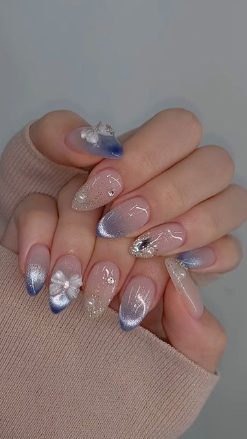 Sparkle Ombre Nails, Sparkle Ombre, Blue Sparkle, Blue Sparkles, Ombre Nails, Sparkle, Concert, Nails, Blue