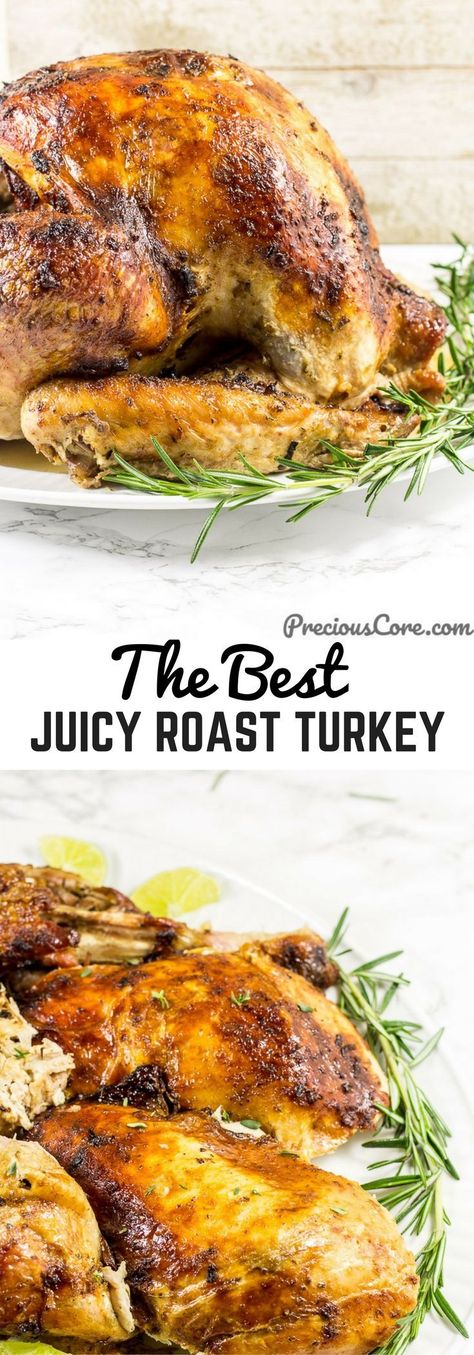 This is really the best Juicy Roast Turkey. Every little piece of the turkey tastes insanely good! The best turkey I have ever had! Get the recipe on Precious Core. #Thanksgiving #ThanksgivingTurkey #BestThanksgivingTurkeyRecipe Juiciest Turkey, Best Thanksgiving Turkey Recipe, Electric Roaster, Best Turkey, Roast Turkey, Turkey Recipes Thanksgiving, Turkey Recipe, Turkey Dinner, Cooking Turkey