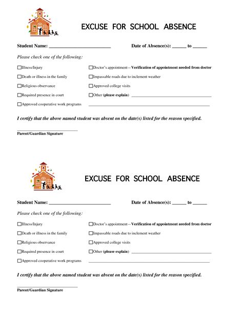 Doctor+Note+Excuse+Letter+Absence+School School Excuse Notes Free Printable, Excuse Letter, High School Resume Template, First Job Resume, Functional Resume Template, Doctors Note Template, Student Binders, College Visit, Job Resume Examples