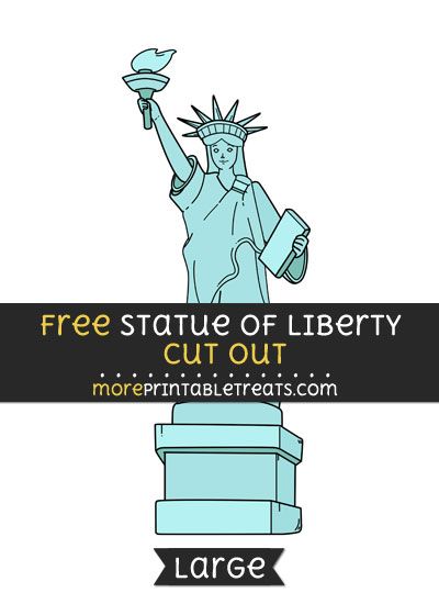 Free Statue Of Liberty Cut Out - Large size printable Diy Statue Of Liberty, Biome Project, Homeschool Summer, Task Ideas, Science Fair Experiments, Biomes Project, Summer Homeschool, Yankee Doodle, American Symbols