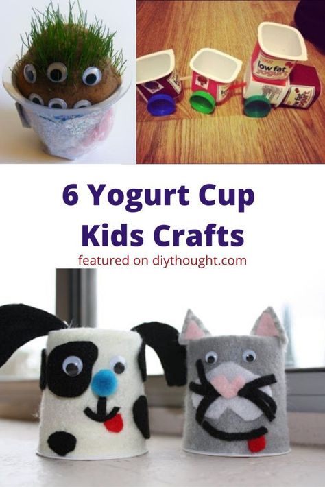 Crafts Using Recycled Materials, Tissue Box Crafts, Yogurt Cup, Easter Eggs Kids, Recycle Crafts Diy, Egg Carton Crafts, Kids Crafting, Magazine Crafts, Diy Toddler