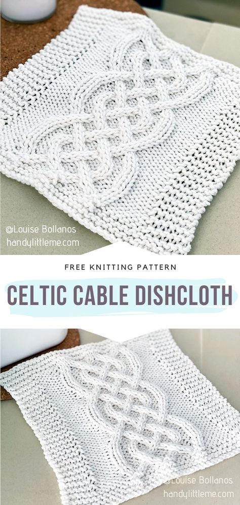 Celtic Knot Knitting Pattern Free, Irish Knitting Patterns Free, Celtic Cable Knit Patterns, Celtic Knitting Patterns Free, Knit Objects, Irish Knitting Patterns, Celtic Crochet, Crochet Celtic, Free Knit Patterns