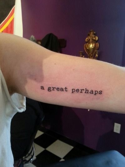 Feminine Quote Tattoos, Alaska Tattoo, Basic Tattoos, Alaska Young, Quote Tattoos, Tattoos For Girls, Underboob Tattoo, Looking For Alaska, Anchor Tattoo