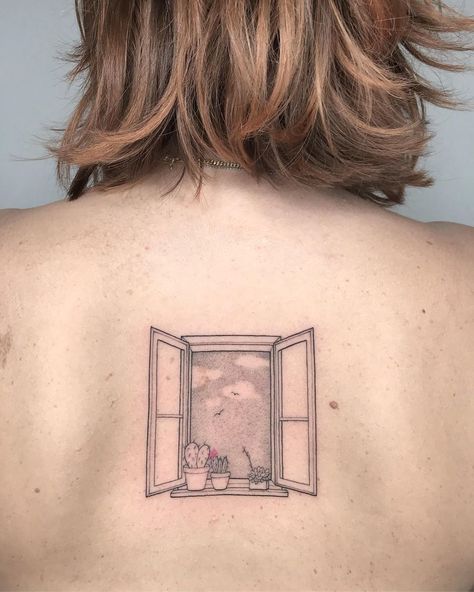 Photo by ｌａ ｂｉｇｏｔｔａ in La Bigotta with @casa_bigotta. Image may contain: one or more people and closeup. Window Tattoo, Italy Tattoo, Brain Tattoo, Tattoo Magazine, Italy Milan, Cloud Tattoo, Tattoo Magazines, Feminine Tattoos, Open Window