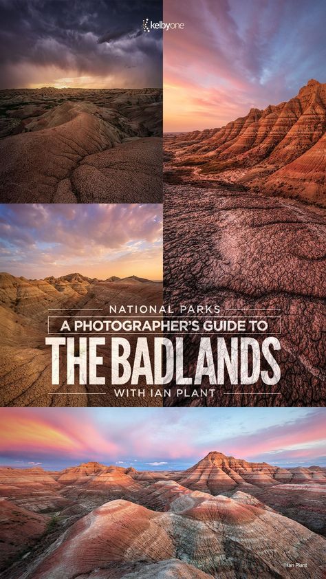 🌄 Looking to capture the raw beauty of The Badlands? Join Ian Plant in his latest class and discover the best photo spots, times to visit, and tips for adapting to the unique conditions of this iconic landscape. From iconic views to lesser-known gems, this class is your guide to a stunning Badlands photography adventure! Link to class: https://members.kelbyone.com/course/ian-plant-the-badlands-national-park/ #PhotographyTips #NationalParks #Badlands Badlands Photography, Online Photography Course, Get Up Early, Photography Course, Badlands National Park, Online Photography, Photography Courses, Take A Hike, Getting Up Early