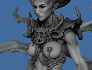 Meat machine: Andariel fanart Andariel Diablo Art, Andariel Diablo, Diablo Art, Moving On, Zbrush, Work In Progress, Dark Art, Greek Statue, Statue