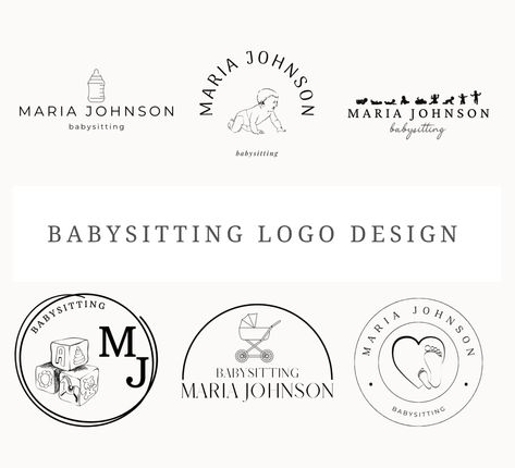 Babysitter Logo Ideas, Logo Design Canva, Money Edit, Canva Pro, Logo Business, Download Fonts, Microsoft Word, Nanny, Free Trial