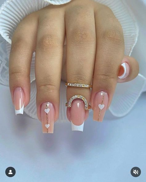 Uñas Delicadas Y Sencillas, Acrylic Nails Nude, Romantic Nails, Matte Nails Design, Simple Acrylic Nails, Work Nails, Blush Nails, Acrylic Nails Coffin Pink, White Nail