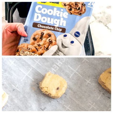 Cookie Dough In Air Fryer, Pillsbury Cookie Recipes, Pillsbury Chocolate Chip Cookies, Fried Cookie Dough, Pillsbury Cookie Dough, Pillsbury Cookies, Pillsbury Sugar Cookies, Refrigerated Cookie Dough, Easy To Bake