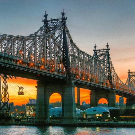 Queensboro Bridge, New York City Pictures, Sunrise Colors, Ny Trip, East River, New York City Travel, City Pictures, Best Sunset, George Washington Bridge