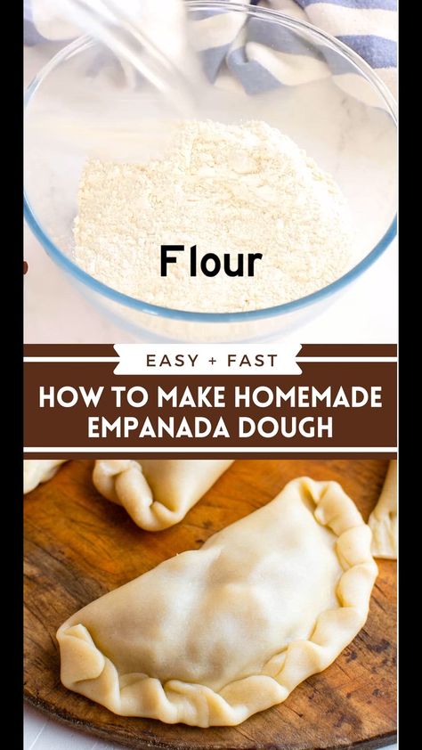 Basic empanada dough - HORNO MX Dairy Free Empanadas, Easy Empanada Dough, Empanada Dough Recipe, Easy Cloud Bread Recipe, Argentinian Empanadas, Empanadas Recipe Dough, Sinigang Recipe, Homemade Empanadas, Cinnamon Bread Easy