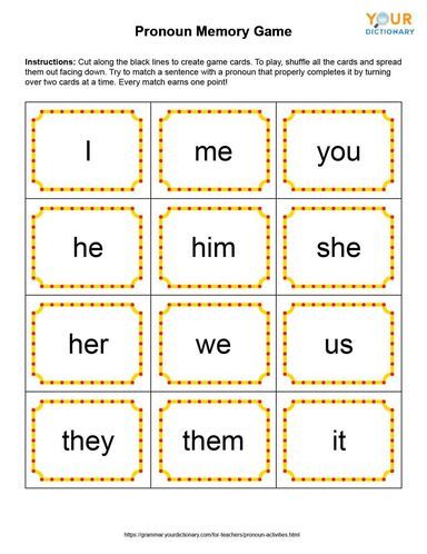 7 Pronoun Activities to Make Learning Fun Pronoun Game, Pronoun Games, Pronoun Activities, Parts Of A Sentence, Demonstrative Pronouns, Possessive Pronoun, Object Pronouns, Time Worksheets, Make Learning Fun