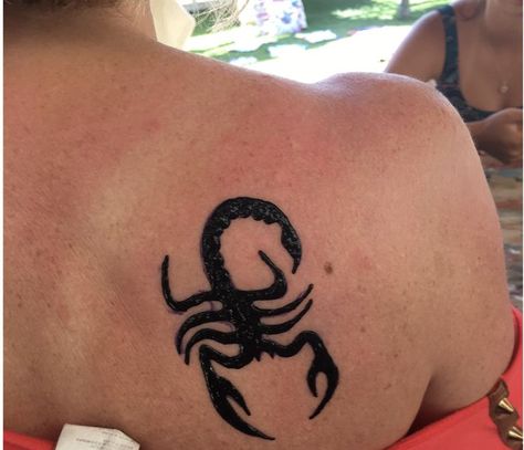 scorpion tattoo, scorpion, tattoo, henna, shoulder, body, body tattoo, shoulder tattoo, symbolization, intimidation, toughness, strength, defensiveness, fear, black, insects, animals, sunburn, holiday, vacation, experience, temporary tattoo, permanent tattoo, red dress, swimming, nature, drawing, art, aesthetic, summer, summer holidays, sun, artist, body art, predatory, eight legs, grasping pincers, tail, arthropoda, animalia, arachnida, venomous, dangerous, tattoo ideas, big tattoos, cool Dangerous Tattoo, Tattoo Ideas Big, Drawing Art Aesthetic, Swimming Nature, Big Tattoos, Tattoos Cool, Black Insects, Tattoo Red, Tattoo Henna