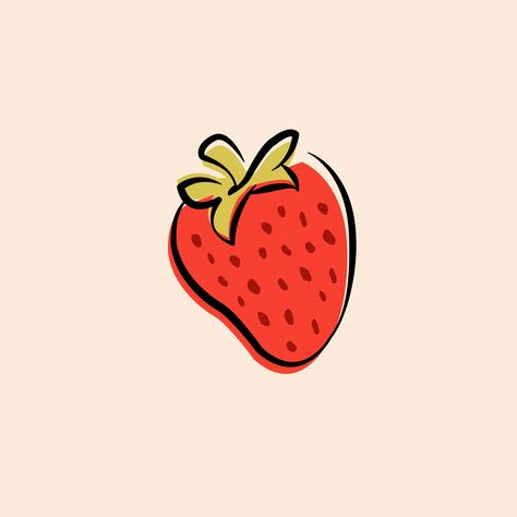 @tayloreddesignsstudio strawberry graphic #graphic #graphicdesign #graphicdesigner #sarasotagraphicdesigner #bradentongraphicdesigner #fruit #fruitgraphic #art #illustration #vector #ai #adobeillustrator #tayloreddesignsstudio Strawberry Vector Illustration, Kawaii Drawings Food, Strawberry Art Illustration, Strawberry Graphic Design, Fruit Illustration Art, Fruit Graphic Design, Draw Strawberry, Strawberries Illustration, Strawberry Logo