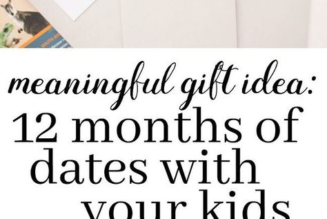 12 Months Of Dates, Meaningful Christmas Gifts, Meaningful Christmas, Christmas Experiences, An Education, Month Gifts, Experience Gifts, Months In A Year, Gifts For Boys