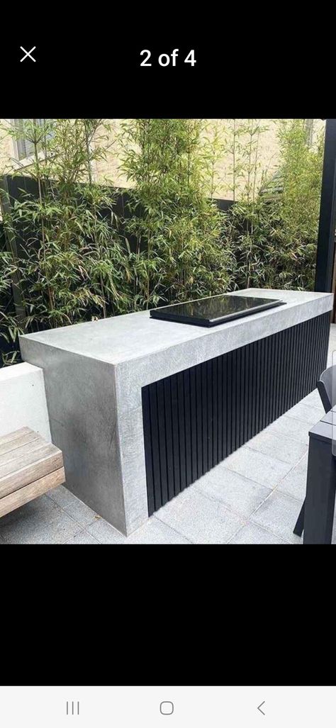 Outdoor Bbq Area, Kitchen Tricks, Barbecue Design, Outdoor Space Design, Outdoor Kitchen Plans, Outdoor Bbq Kitchen, Modern Backyard Landscaping, Outdoor Living Design, Bbq Kitchen