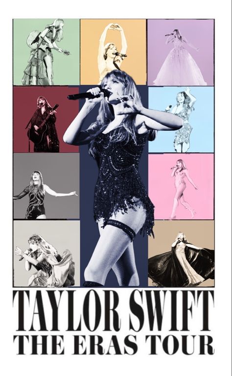 Taylor Swift Eras Tour Poster Template, Eras Tour Artwork, Eras Tour Poster Template, Eras Tour Template, Dorm 2023, The Eras Tour Poster, Tailor Swift, Poses Pictures, Eras Tour Poster