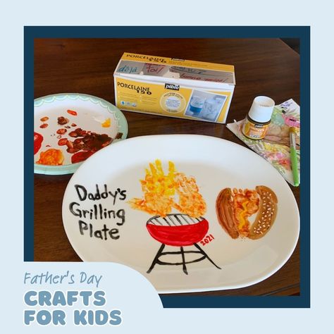 Grill Master Plate Father's Day, Daddys Grill Plate Father's Day, Dad Grill Plate Diy, Diy Grill Platter For Dad, Diy Grill Plate For Dad, Fathers Day Grilling Plate Diy, Fathers Day Plates From Kids, Grilling Plate For Dad Diy, Dads Grilling Plate Diy