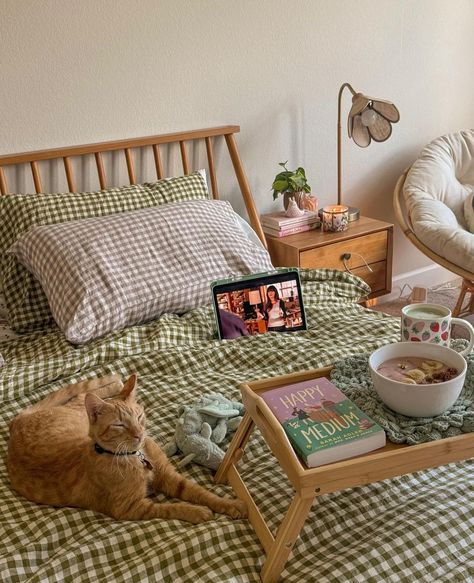 Home is where fluffy friends and stylish spaces come together 😼 Images @one.interior.mag @ad_germany @firebreathing.bookqueen @yunji_yi @woomo.ze #InteriorDesign #FluffyFriends #VintageHomes #ModernHomes #Decor #HomeDecor #HomeInspo #interior #Interiordecor #Bedrooms #BedroomStyling #HomeDesign Gingham Bedding, Going On Walks, My Lady Jane, Piglet In Bed, Have A Wonderful Week, Wednesday Friends, Love For Life, College Room, Hidden Pictures