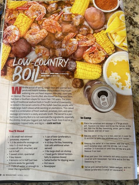 South Carolina Recipes, Country Boil Recipe, Carolina Recipes, Low Country Boil Recipe, South Your Mouth, Country Boil, Low Country Boil, Boiled Food, Seafood Boil