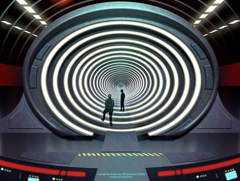 The Time Tunnel Tunnel Concept Art, Land Of The Giants, Science Fiction Tv Series, The Time Tunnel, Time Tunnel, Irwin Allen, Swiss Family Robinson, Bottom Of The Sea, Retro Future