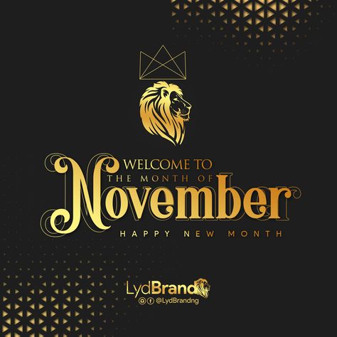 Happy New Month Of November, Month Of November, Happy New Month, November Month, New Month, Media Design, Social Media Design, Happy New, Social Media