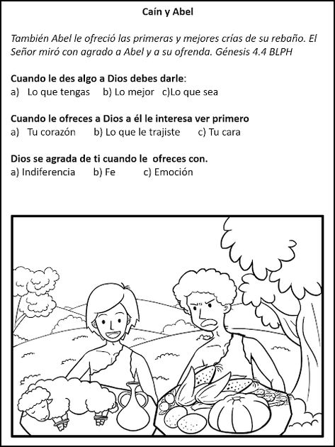 Caim e Abel - Mar de Vida Abundante Childrens Ministry Lessons, Cain Y Abel, Caim E Abel, Easter Sunday School, Kids Sunday School Lessons, Cain And Abel, Bible Quiz, Children's Church Crafts, Sunday School Crafts For Kids