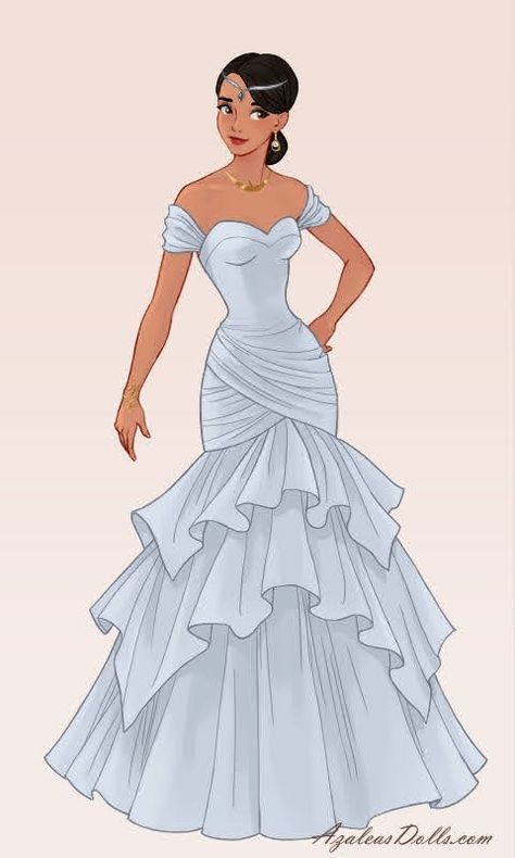 Disney Princess Dresses Drawings, Princess Dress Drawing, Fashion Drawing Sketches, Fashion Drawing Tutorial, Dress Design Drawing, Gowns Dresses Elegant, Fashion Silhouette, Disney Princess Dresses, Dress Design Sketches