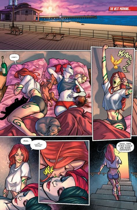 Harley And Ivy Sequential Art, Harley Quinn Artwork, Gotham Girls, Harley Quinn Comic, Univers Dc, Arte Dc Comics, Harley Quinn Art, Dc Comic, Archie Comics