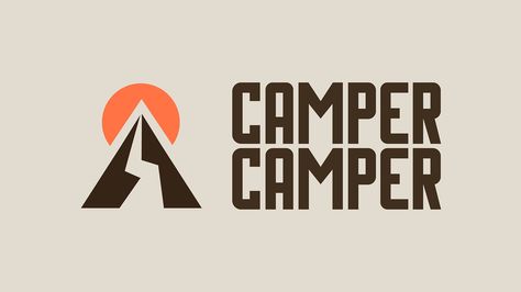 Camper Camper brand identity on Behance Branding Logo Design, Adobe Indesign, Graphic Design Branding, Branding Design Logo, Freelancing Jobs, Design Branding, Logo Branding, Brand Identity, Adobe Photoshop