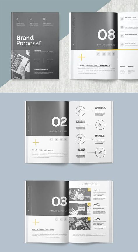 Proposal Template InDesign INDD - 20 pages document Project Proposal Example, Website Proposal, Proposal Brochure, Paper Bag Design, Proposal Example, Proposal Design, Documents Design, Id Design, Proposal Template