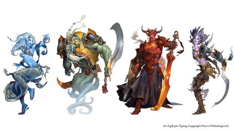 Imgur: The most awesome images on the Internet. Genie Warlock, Warlock Dnd, Rune Knight, Dnd Wizard, Dnd 5e Homebrew, Dnd Monsters, Monster Art, Dnd Characters, Character Portraits