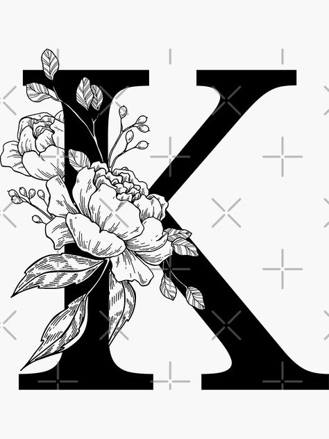 Tattoo Drawings Sketches, Name Fonts, Tattoo Name Fonts, Botanical Monogram, Peony Drawing, Peonies Art Print, Name Drawings, Drawing Sticker, Peony Art