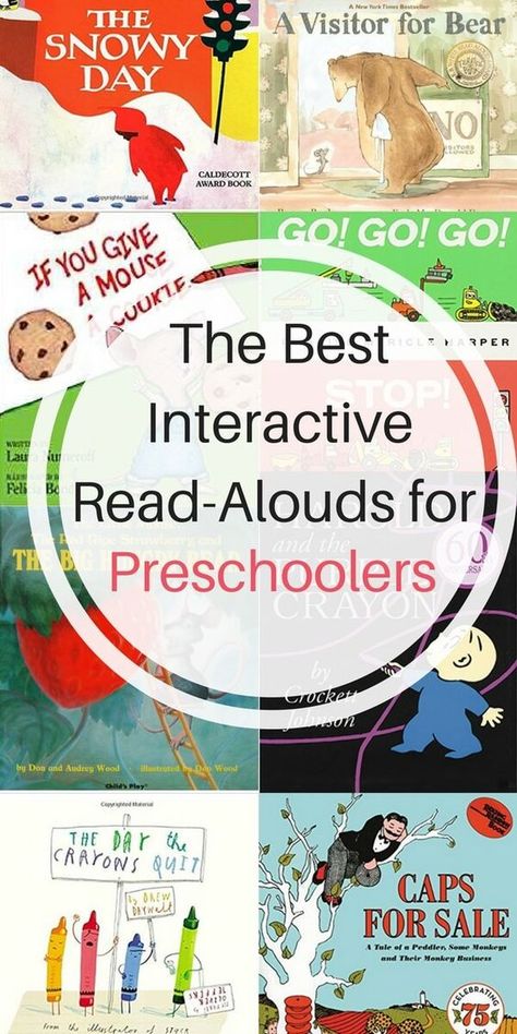 Best Toddler Books, Preschool Library, Books For Preschoolers, Read Aloud Activities, Interactive Read Aloud, Kindergarten Books, Teaching Toddlers, Read Aloud Books, Preschool Literacy