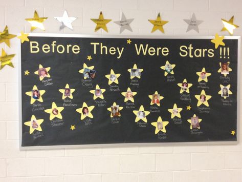 "Before They Were Stars" This was used for an Oscar themed teach and staff appreciation week. Pictures of teachers and staff from their childhood were used. Nurses Week Themes Ideas, Movie Star Teacher Appreciation Week, Hollywood Teacher Appreciation, Volunteer Appreciation Gifts, Staff Appreciation Week, Appreciation Gifts Diy, Teacher Appreciation Gifts Diy, Pre K Graduation, Appreciation Message