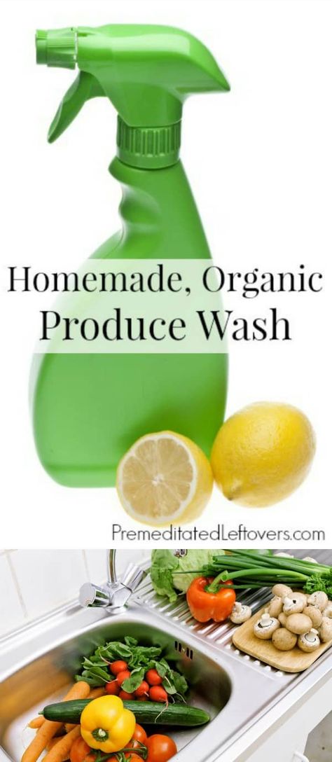 Use this recipe for Homemade Organic Fruit and Vegetable Wash to make your own produce wash. This is a quick and easy veggie wash recipe! This DIY Natural produce wash only uses 3 ingredients: lemons, vinegar, and water. This DIY natural produce wash is a low-cost alternative to store-bought produce cleaners. Veggie Cleaner Diy, Vegetable Cleaner Diy, Vegetable Wash Recipe, Produce Wash, Veggie Wash, Vegetable Wash, Lemon Vinegar, Fruit And Vegetable Wash, Fruit Diy