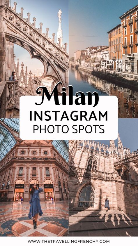 Here are the 10 most Instagrammable places and ultimate photo spots in Milan to help you organize your visit in the pretty Italian city #Italy #Milan #TravelBlogger #Instagram #Instagrammable #Travel #MilanPhoto Milan Travel Outfits, Milan Photos, Places In Milan, Milan Instagram, Milan Italy Travel, Trip Italy, Italy Tour, Milan Travel, Instagram Places