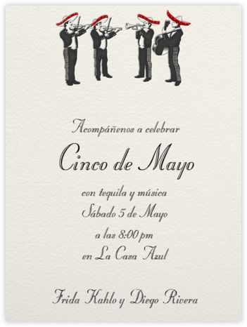 Mariachi Band - Paperless Post Mariachi Invitations, Frida Kahlo Diego Rivera, Mariachi Band, Online Invitation, Western Party, Western Parties, 5 De Mayo, Paperless Post, Party Needs