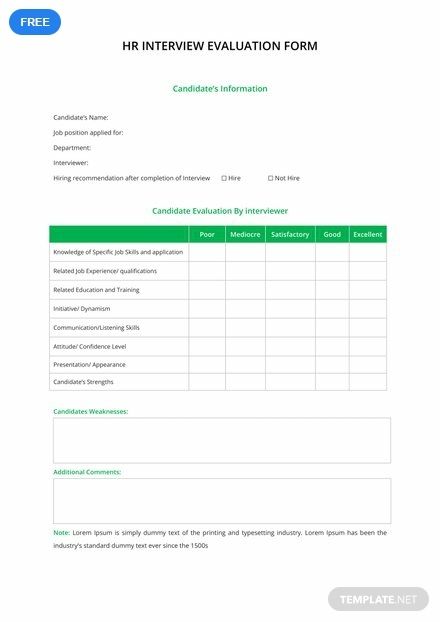 A well-formatted interview evaluation form template you can download for free. Transparently record and justify the decision-making process for hiring based on the assessment criteria. Easy to edit and printable. Hr Interview, Evaluation Form, Decision Making Process, Form Template, Google Docs, Word Doc, Microsoft Word, Decision Making, Assessment