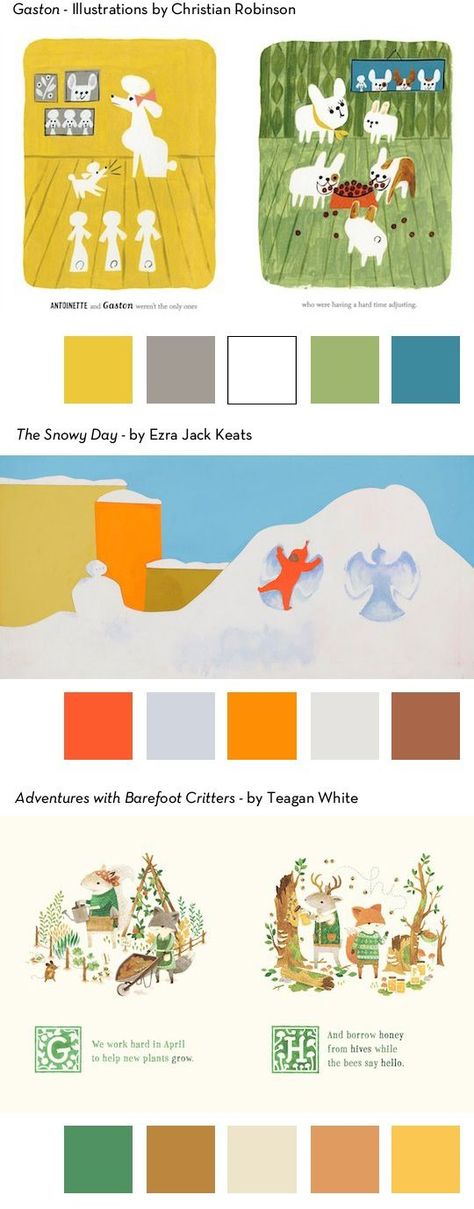 Limited Color Palette Illustration, Book Color Palette, Cozy Colors Palette, Calm Color Palette, Christian Robinson, Cozy Art, Art Learning, Color Palette Inspiration, Pantone Colour Palettes