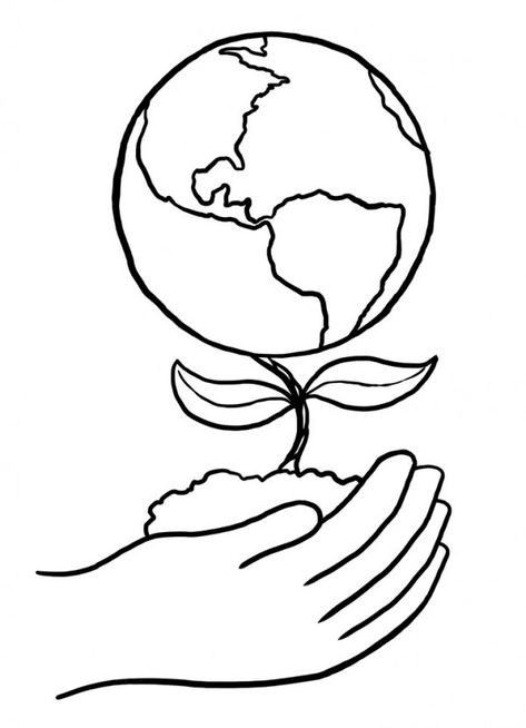 Imágenes del Día de la tierra para colorear | Colorear imágenes Earth Coloring Pages, Earth Day Coloring Pages, Earth Week, Earth Day Projects, Kindergarten Coloring Pages, Earth Day Crafts, Earth Day Activities, Happy Earth, Earth Science