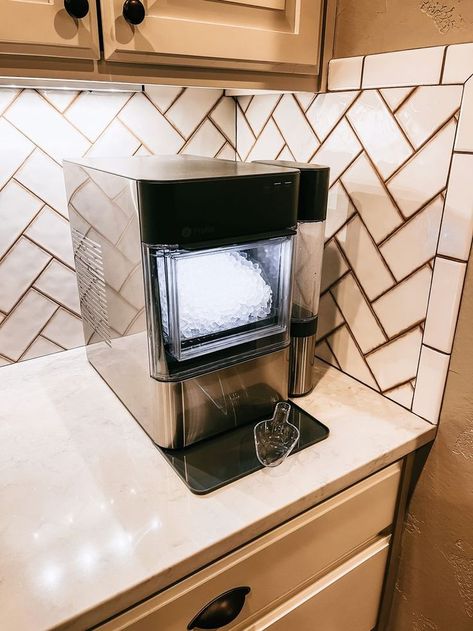 GE Nugget Ice Maker is on SALE 👏🏼👏🏼👏🏼 #LTKhome #LTKsalealert #LTKSeasonal #homefinds #icemaker #homegadgets #kitchen #kitcheninspo #kitchengadgets Pebble Ice Machine, Pebble Ice, Nugget Ice, Apartment Needs, Nugget Ice Maker, Ice Machine, Kitchen Must Haves, Box Tv, Ice Maker