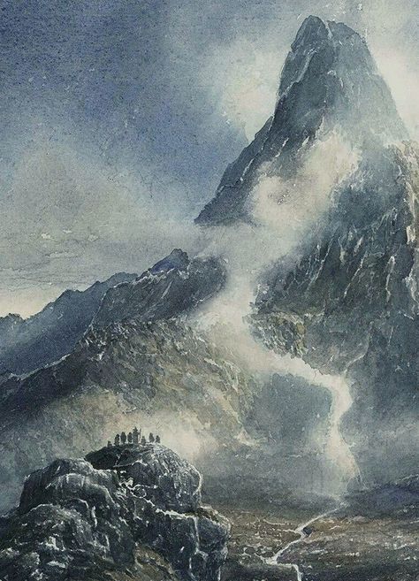 Erebor by Alan Lee Alan Lee Art, Tolkien Artwork, Lord Of Rings, Chris Riddell, Minas Tirith, Alan Lee, John Howe, Middle Earth Art, Tolkien Books