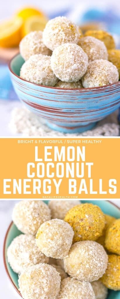 Lemon Balls, Lemon Snack, Coconut Energy Balls, Energy Balls Healthy, Coconut Balls, Energy Bites Recipes, Energy Ball Recipe, Lemon Coconut, Quick Snack