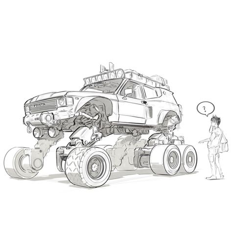 Artstation Concept Art, Cool Car Drawings, Car Design Sketch, Concept Car Design, Car Illustration, Car Sketch, Robot Concept Art, Futuristic Cars, Car Drawings