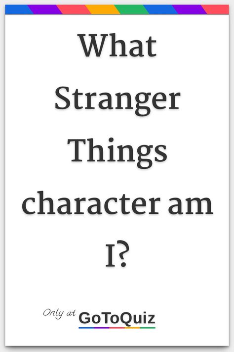 "What Stranger Things character am I?" My result: You are Eleven! What Stranger Things Character Are You, Stranger Things Aesthetic Icons, What Character Am I, Lucas From Stranger Things, Stranger Things Iphone Wallpaper, Stranger Things Wallpaper Iphone, Stranger Things Aesthetic Wallpaper, Stranger Things Quotes, Stranger Things Quiz