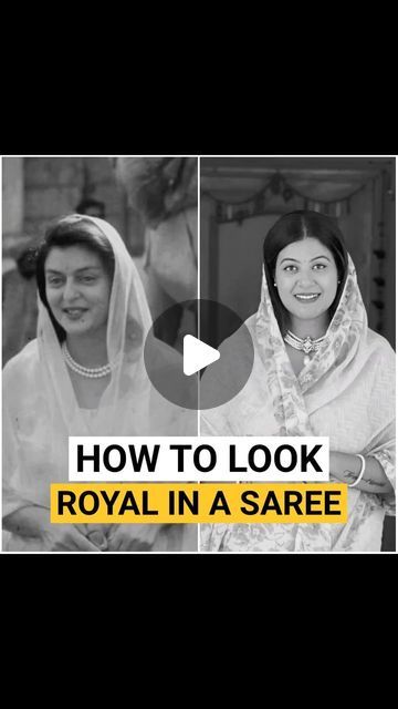 Gayatri Devi Saree, Royal Look In Saree, Royal Saree Look, Royal Saree, Maharani Gayatri Devi, Gayatri Devi, Royal Look, Clothes Women, Saree Look