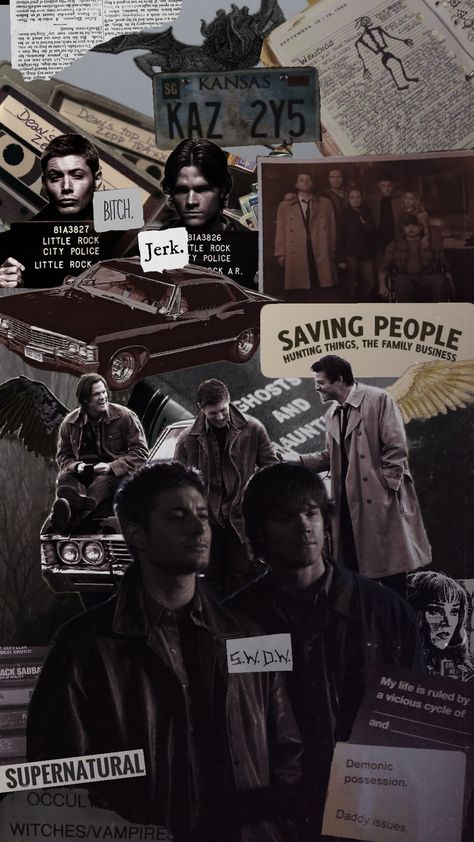 #supernatural #sobrenatural #spn #winchester #deanwinchester #samwinchester Dean Winchester Background, Supernatural Collage Wallpaper, Supernatural Phone Wallpaper, Supernatural Wallpaper Aesthetic, Supernatural Aesthetic Wallpaper, Supernatural Collage, Supernatural Wallpaper Iphone, Sweater Weather Aesthetic, Dean Winchester Wallpaper