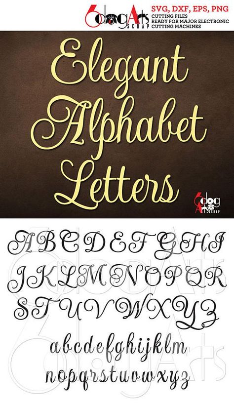 Elegant Script Alphabet SVG DXF Vector Images Monogram Cuttable Letters diy Vinyl Iron On Heat Press Transfer Silhouette Cricut JB-180 Font fonts #font #fonts 7.406 Monogram Alphabet Letters, Calligraphy Worksheets, Monogramm Alphabet, File Ideas, Letters Diy, Daughter Tattoo, Script Alphabet, Alfabet Letters, Handwriting Styles